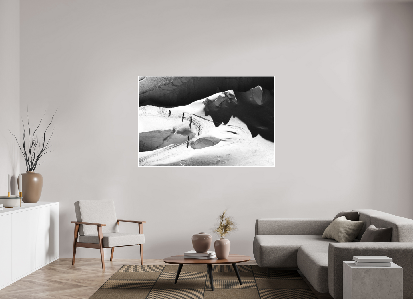 66 x 44″, Ilford B&W Photo Print Under Acrylic Glass Aiguille du Midi #3