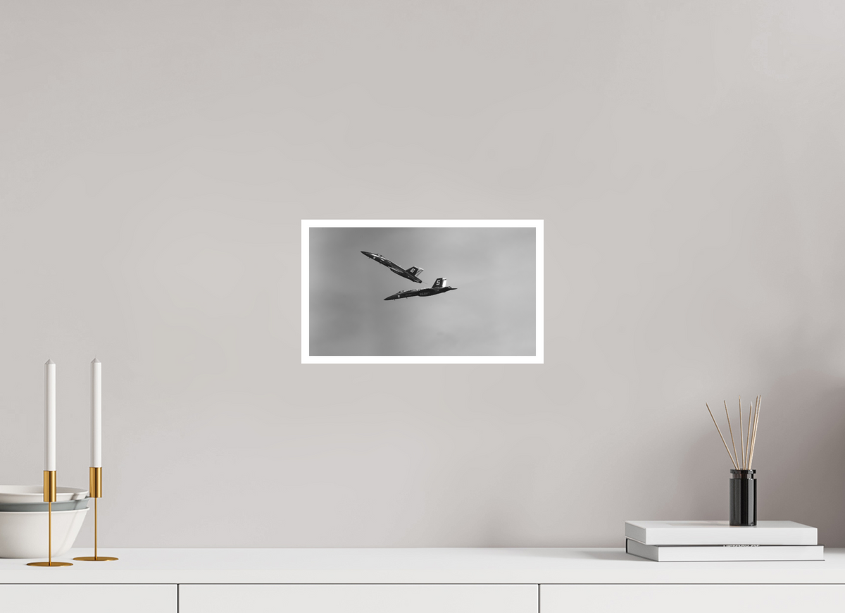 12 x 6.8″, Ilford B&W Photo Print Under Acrylic Glass Blue Angels #11
