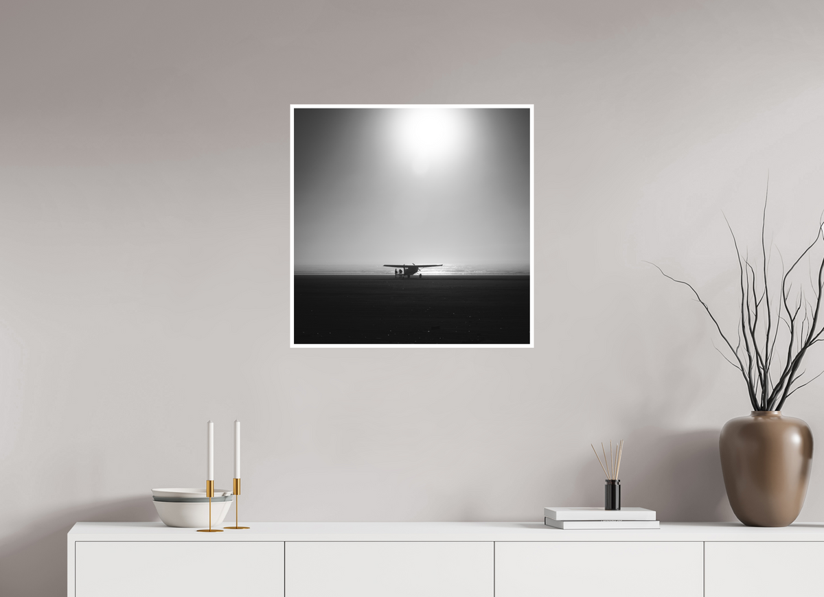 25 x 25″, Ilford B&W Photo Print Under Acrylic Glass The Meet