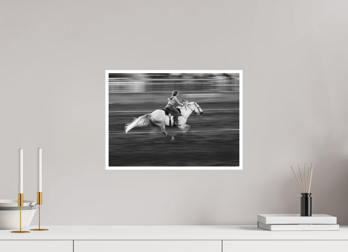 16.8 x 12″, Ilford B&W Photo Print Under Acrylic Glass Giddyup