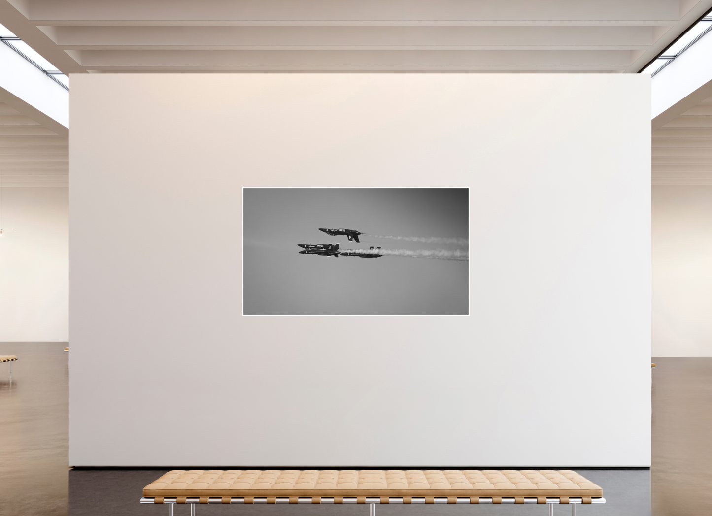 80 x 45″, Ilford B&W Photo Print Under Acrylic Glass Blue Angels #6