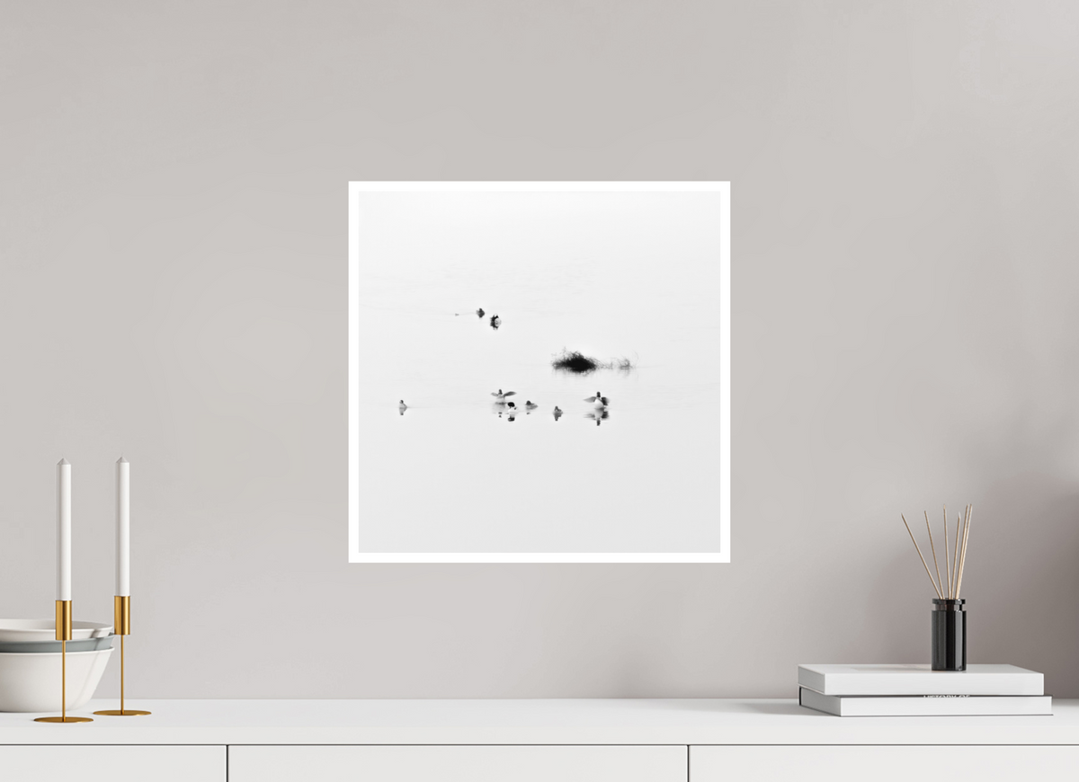 15 x 15″, Ilford B&W Photo Print Under Acrylic Glass The Gathering