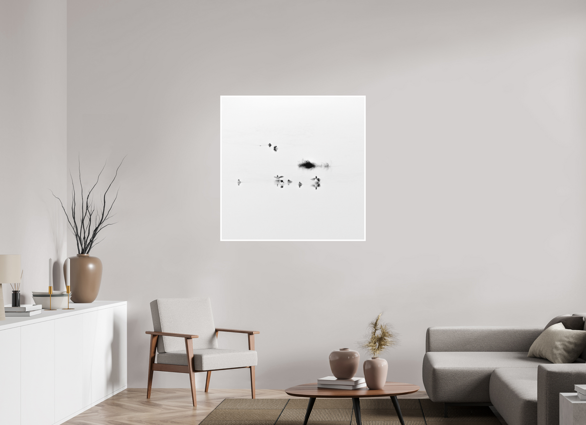 40 x 40″, Ilford B&W Photo Print Under Acrylic Glass The Gathering