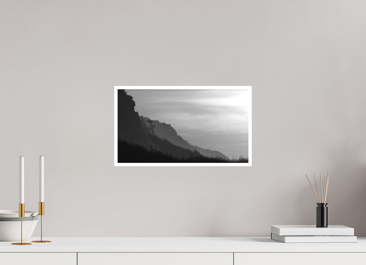 16 x 9″, Ilford B&W Photo Print Under Acrylic Glass PNW Landscape #1