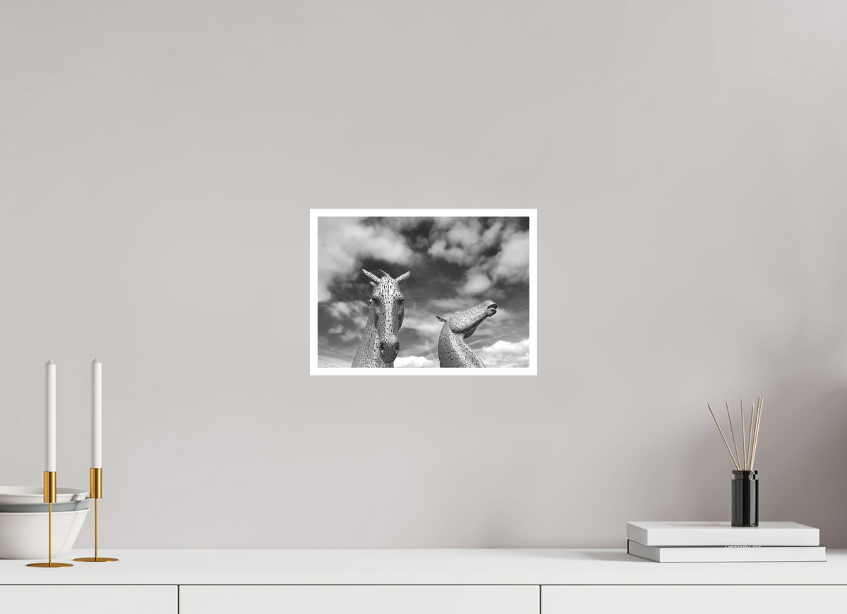 11.2 x 8″, Ilford B&W Photo Print Under Acrylic Glass Kelpies