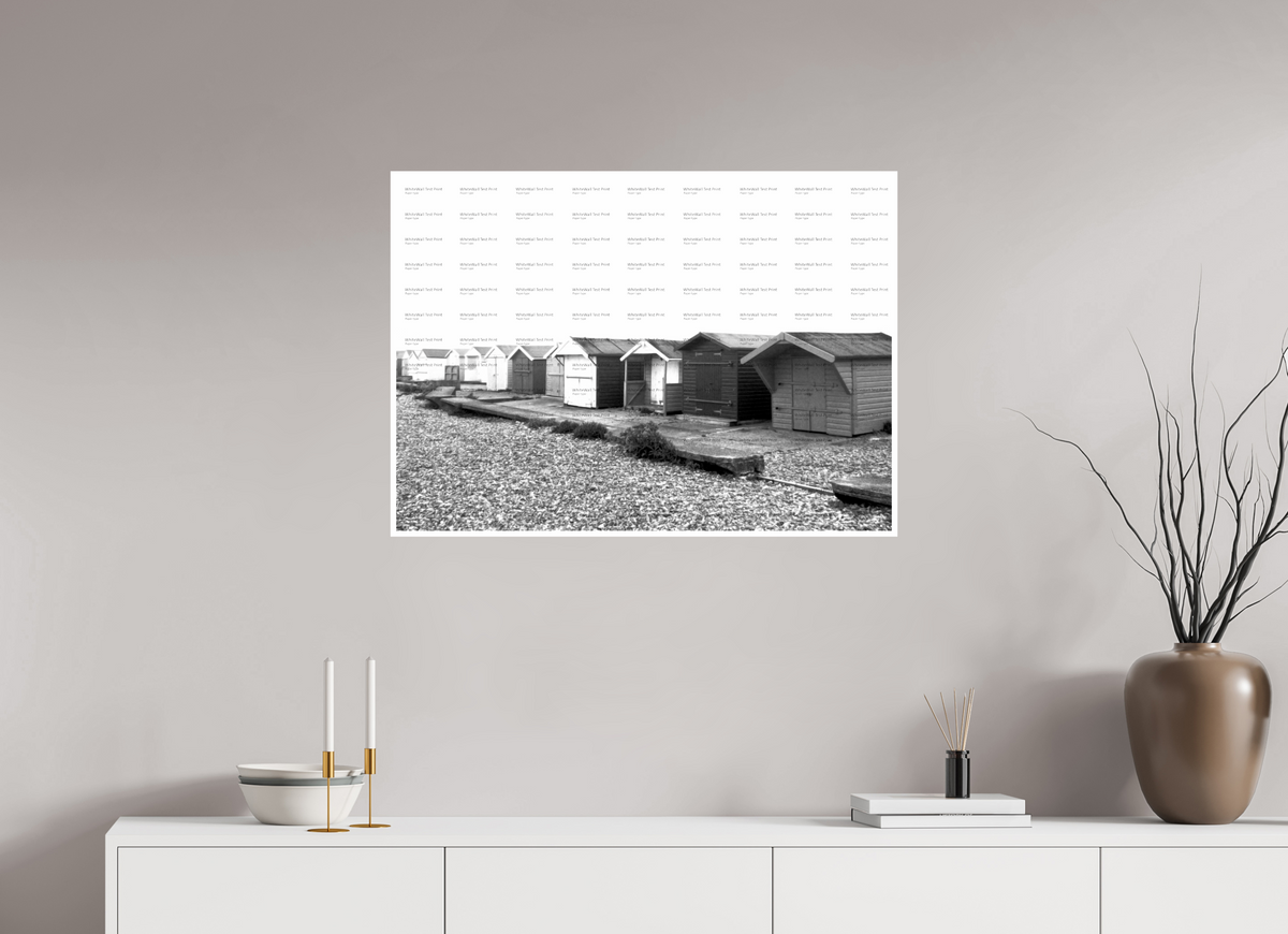 33.6 x 24″, Photo Print On Ilford Baryta Paper Beach Huts