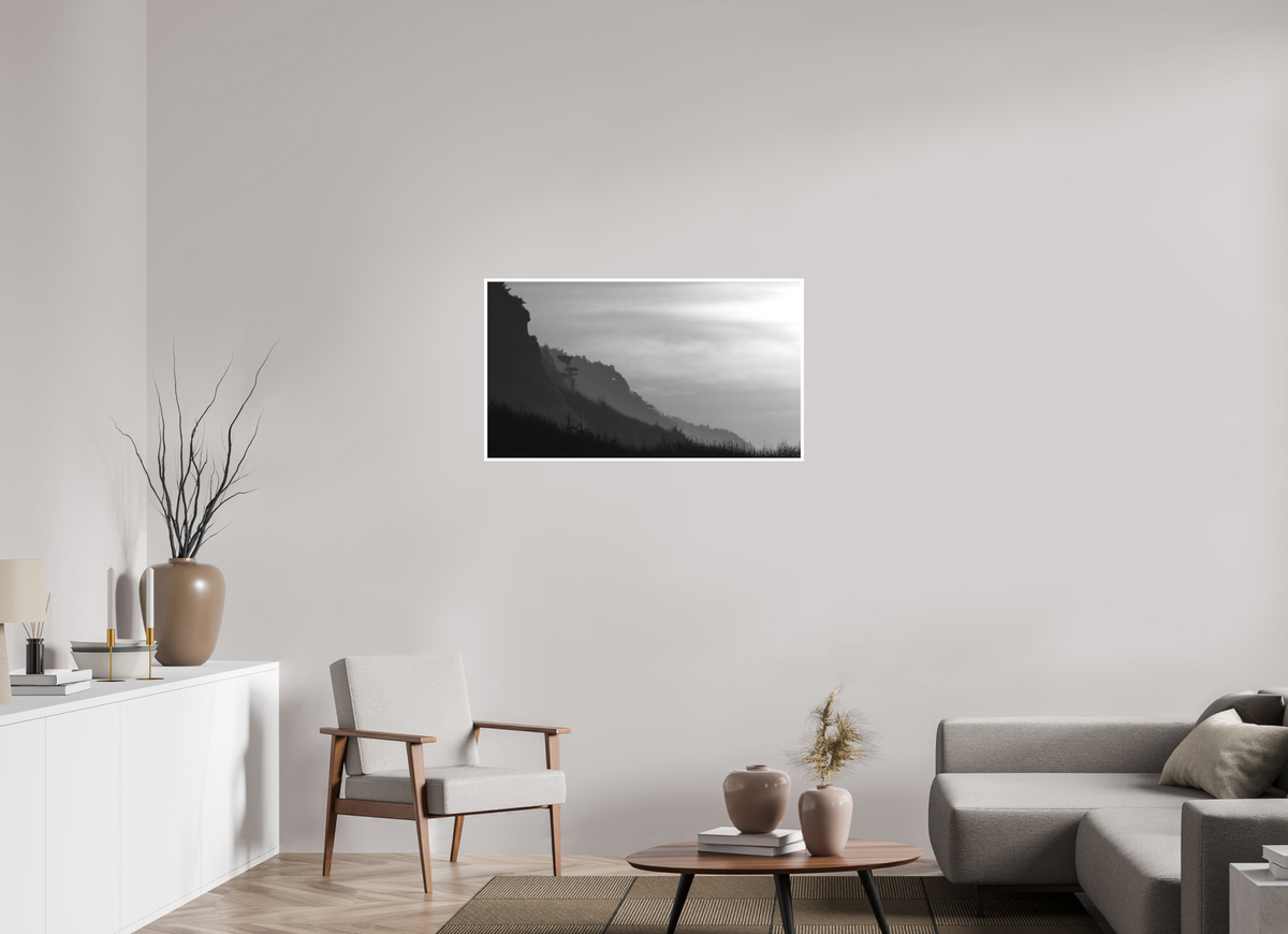 40 x 22.5″, Ilford B&W Photo Print Under Acrylic Glass PNW Landscape #1