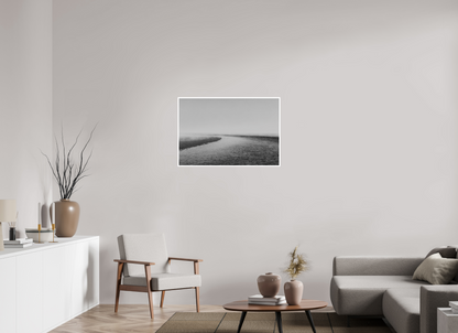 36 x 24″, Ilford B&W Photo Print Under Acrylic Glass It Runs to the Sea