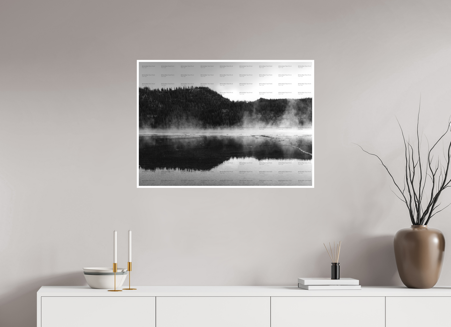 33.6 x 24″, Fine Art Print on Smooth Paper Yellowstone Hot Springs