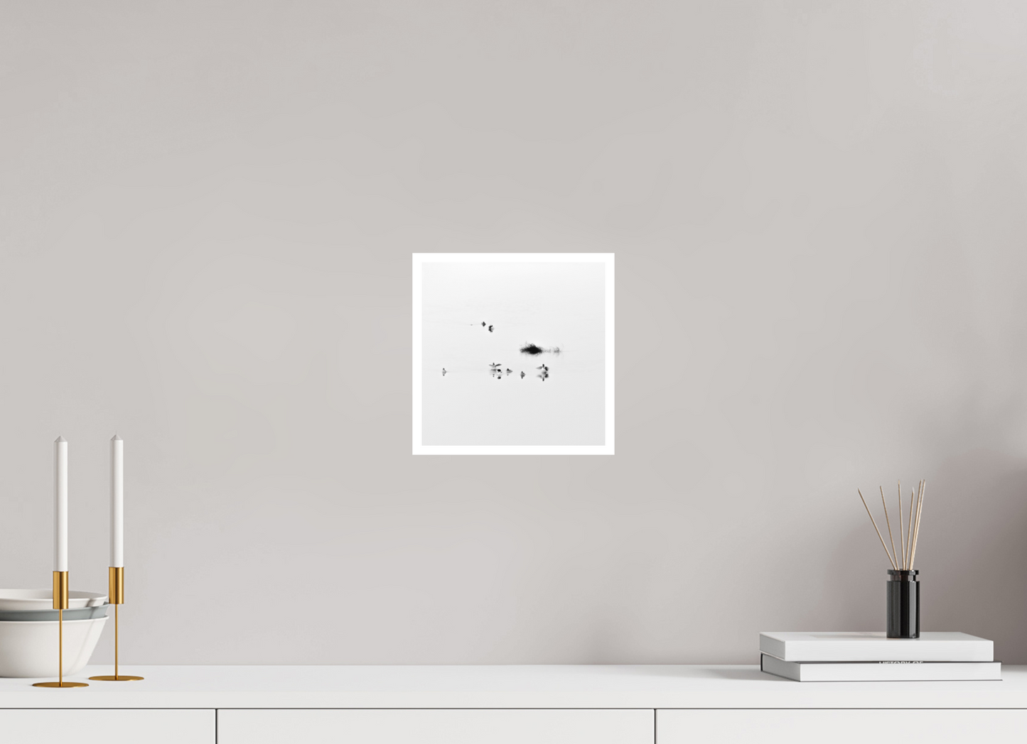 8 x 8″, Ilford B&W Photo Print Under Acrylic Glass The Gathering