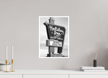 ISO A3 (29,7 x 42 cm), Ilford B&W Photo Print Under Acrylic Glass Hotel, Motel