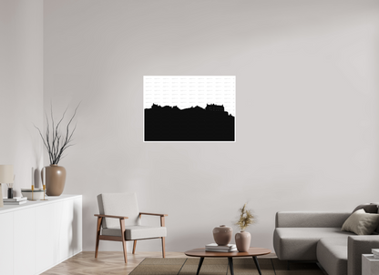 39.2 x 28″, Fine Art Print on Smooth Paper Edinburgh Castle Skyline