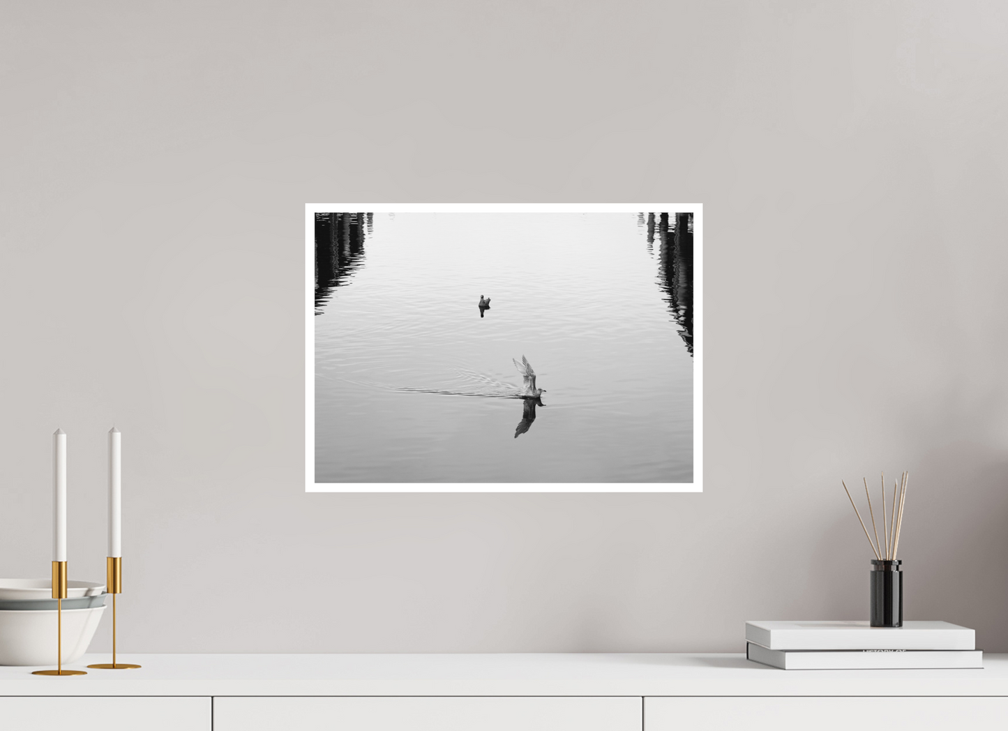 16.8 x 12″, Ilford B&W Photo Print Under Acrylic Glass Splashdown