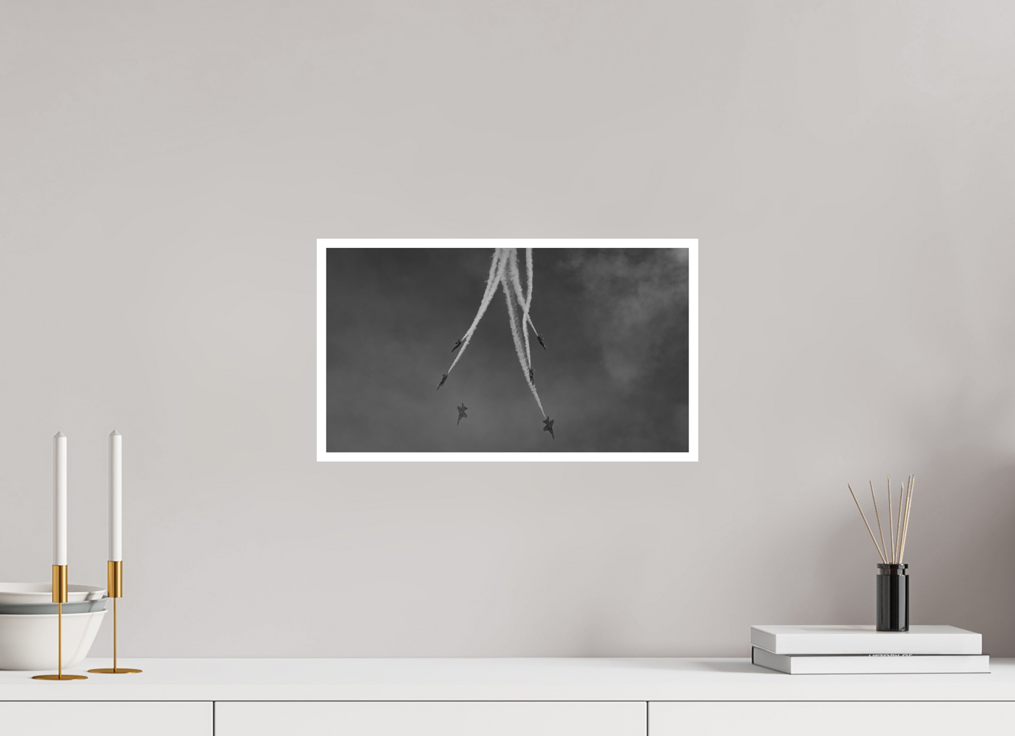 16 x 9″, Ilford B&W Photo Print Under Acrylic Glass Blue Angels #10