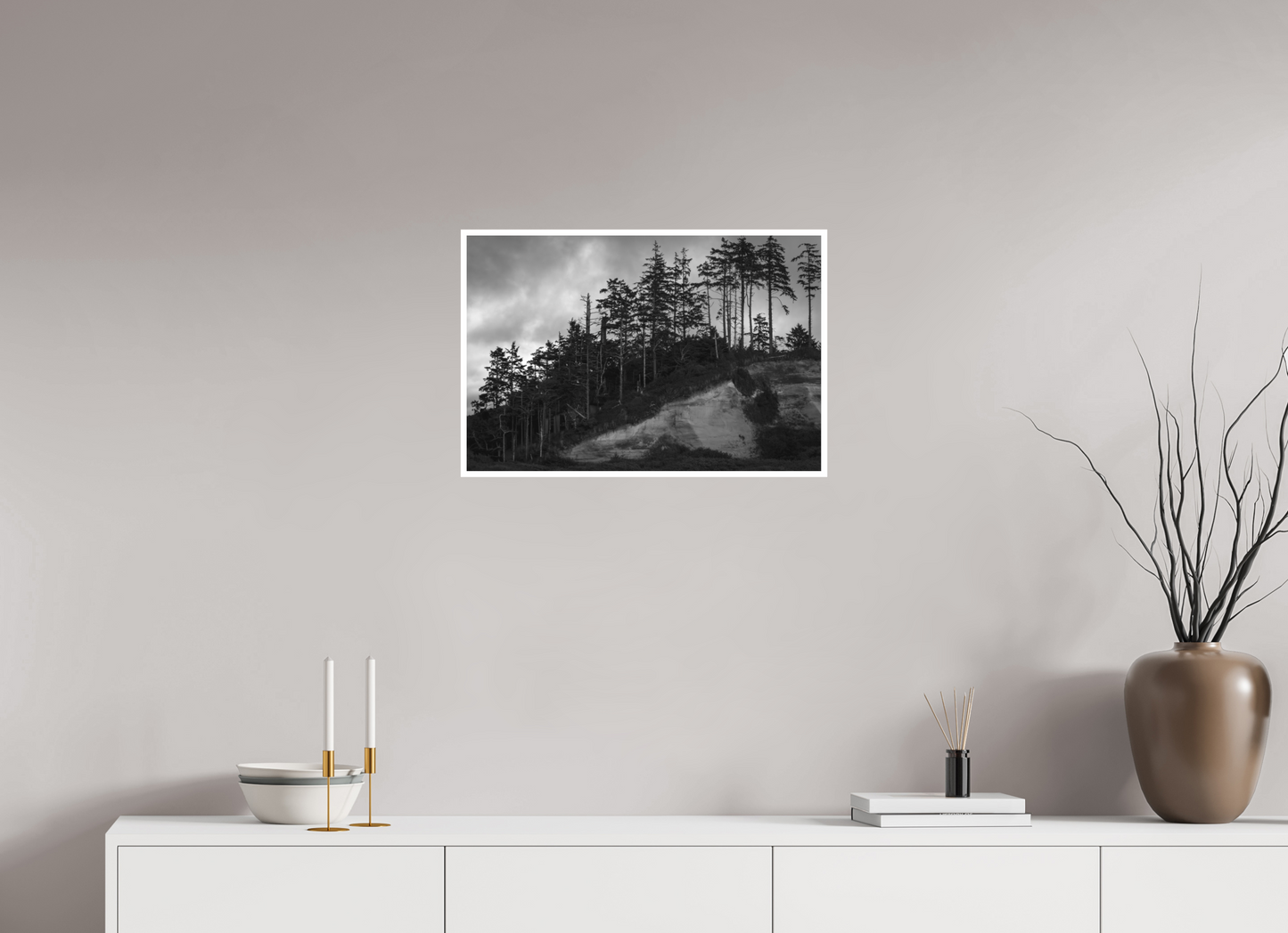 24 x 16″, Ilford B&W Photo Print Under Acrylic Glass PNW Landscape #4