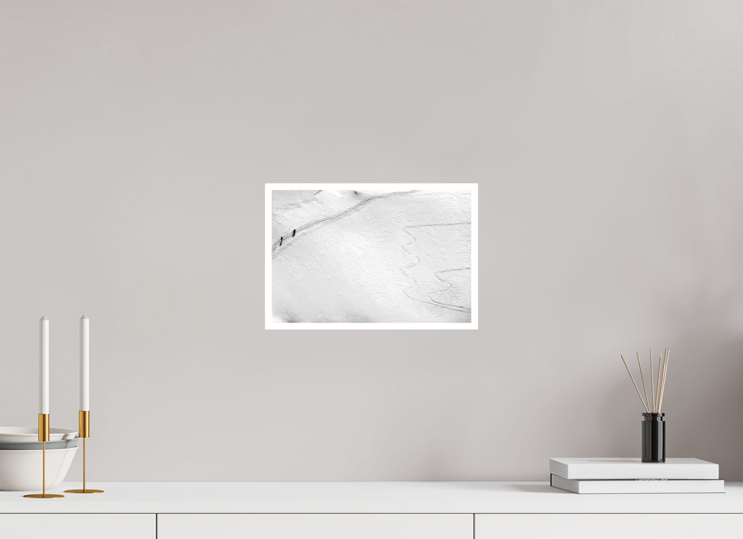 12 x 8″, Ilford B&W Photo Print Under Acrylic Glass Aiguille du Midi #2