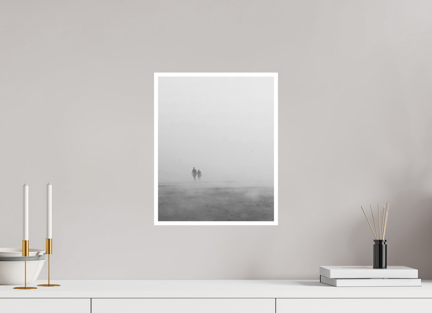 12 x 15″, Ilford B&W Photo Print Under Acrylic Glass Swallowed by the Mist