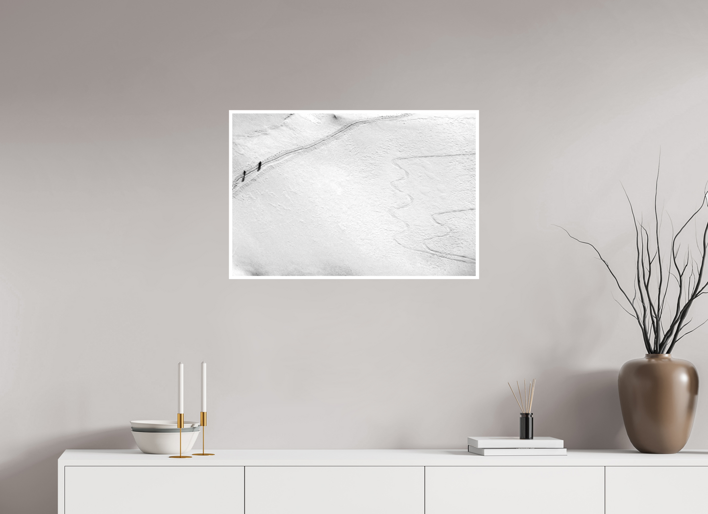 30 x 20″, Ilford B&W Photo Print Under Acrylic Glass Aiguille du Midi #2