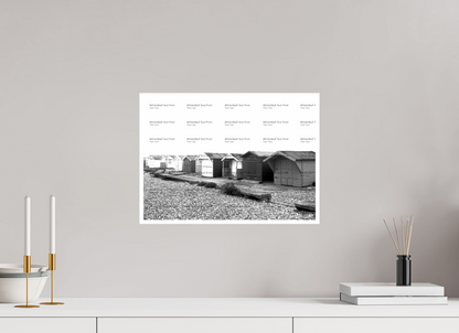 16.8 x 12″, Photo Print On Ilford Baryta Paper Beach Huts