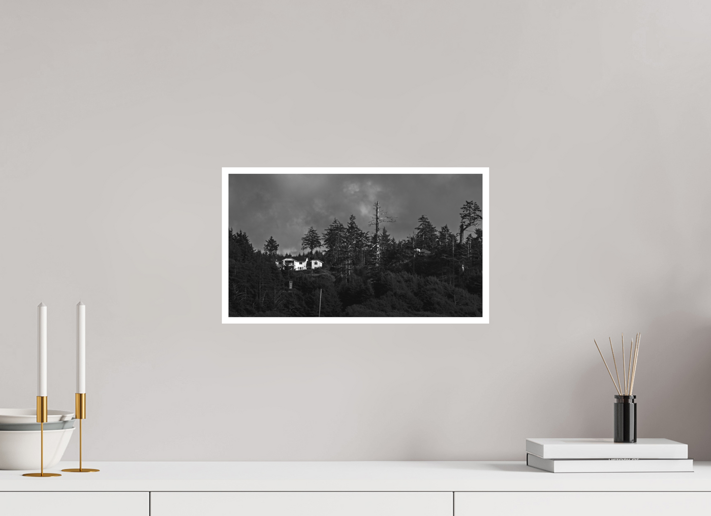 16 x 9″, Ilford B&W Photo Print Under Acrylic Glass PNW Landscape #9