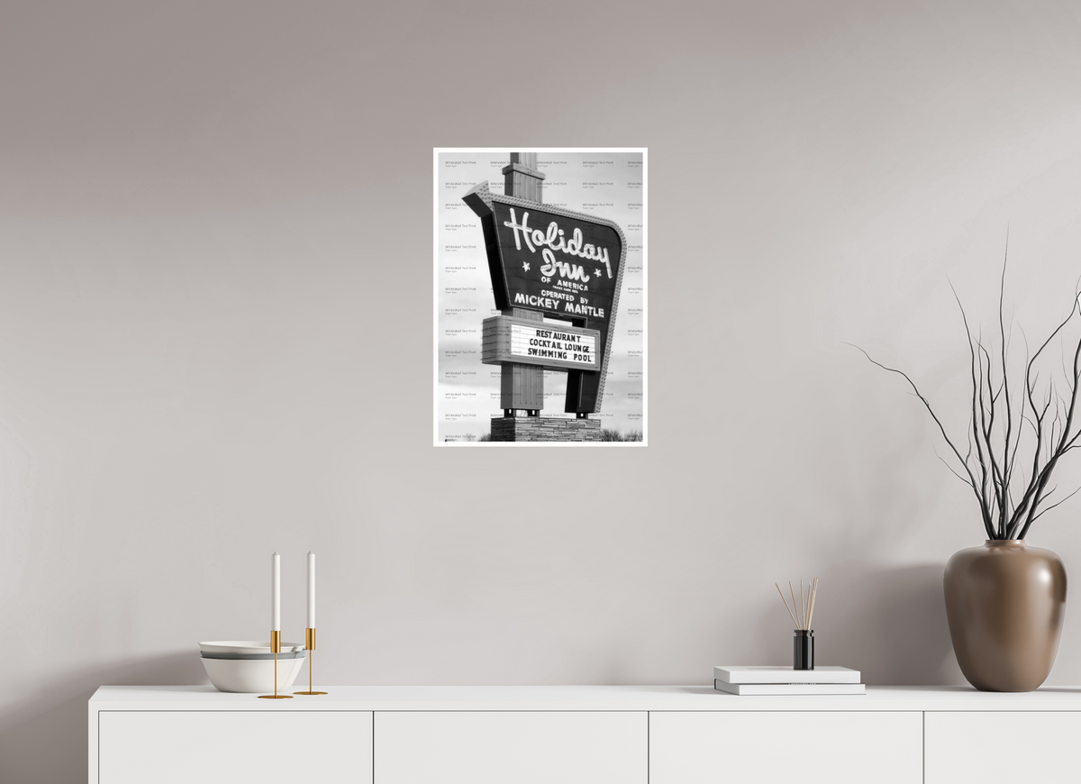ISO A2 (42 x 59,4 cm), Photo Print On Ilford Baryta Paper Hotel, Motel