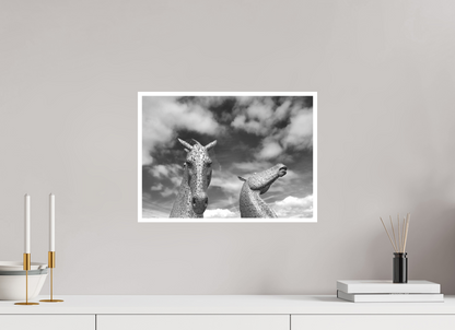 16.8 x 12″, Ilford B&W Photo Print Under Acrylic Glass Kelpies