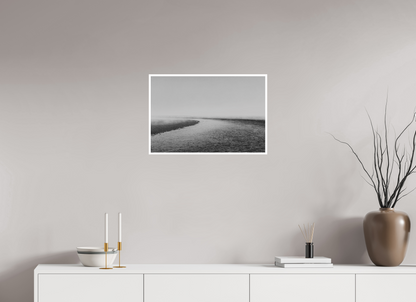 24 x 16″, Ilford B&W Photo Print Under Acrylic Glass It Runs to the Sea