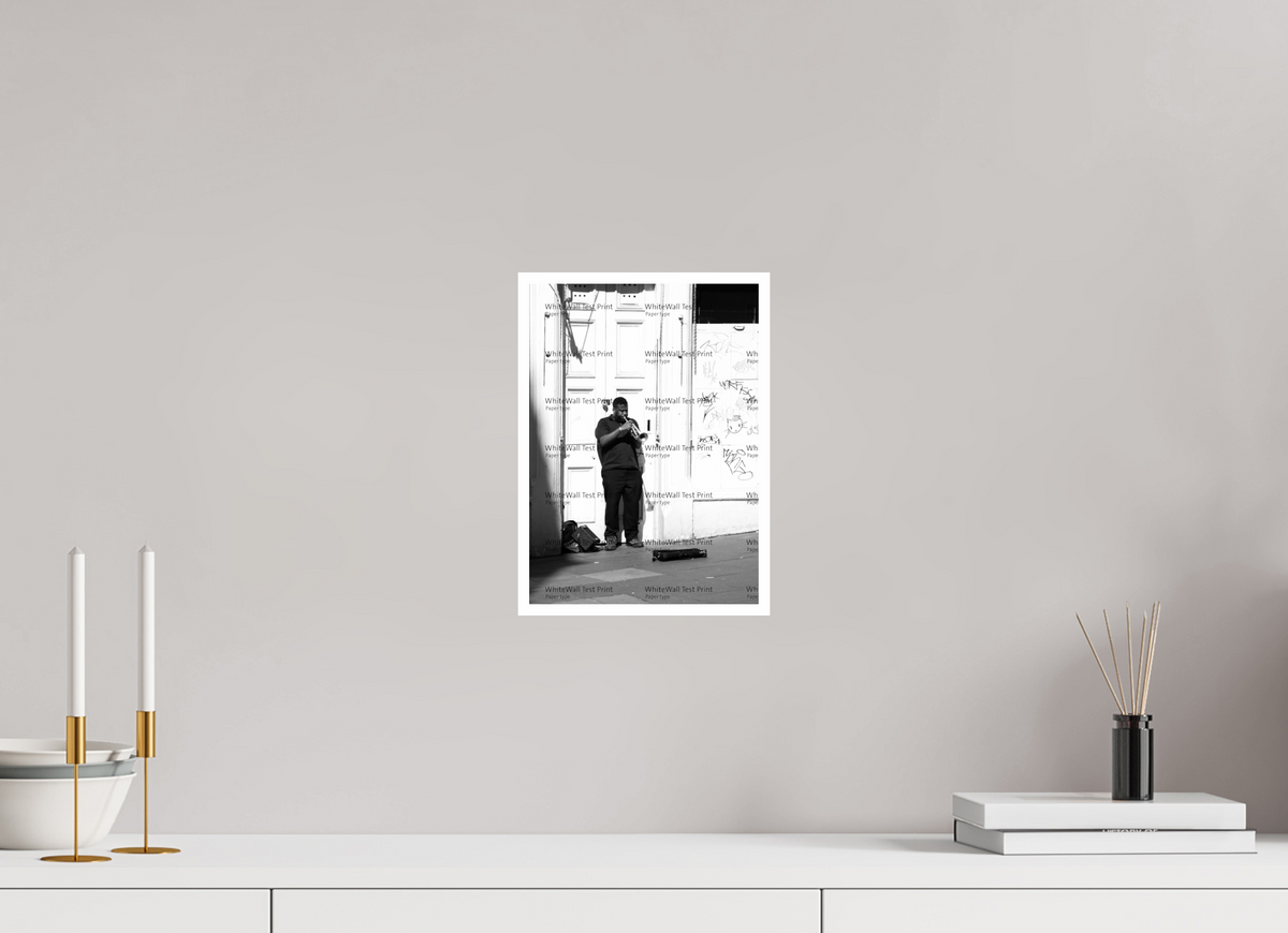 8 x 11.2″, Photo Print On Ilford Baryta Paper Blues Man