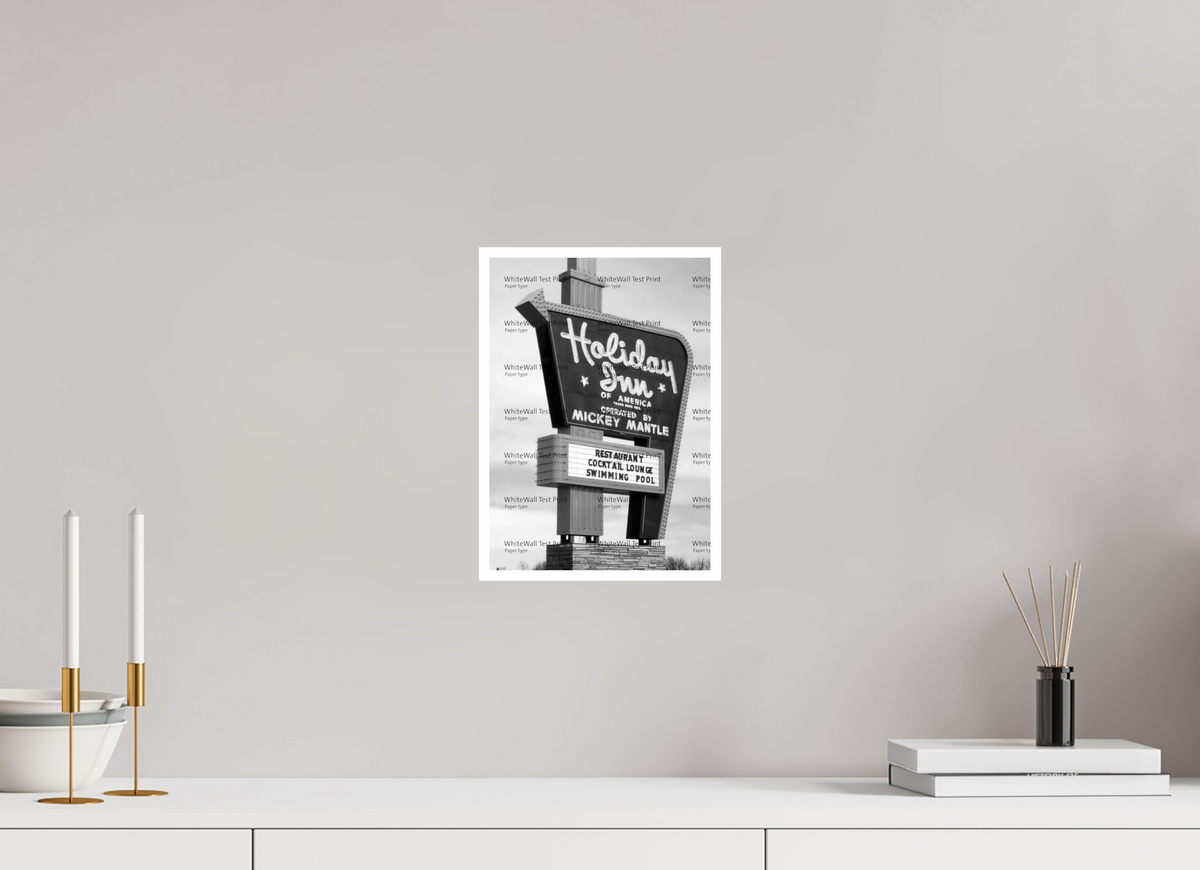 ISO A4 (21 x 29,7 cm), Photo Print On Ilford Baryta Paper Hotel, Motel
