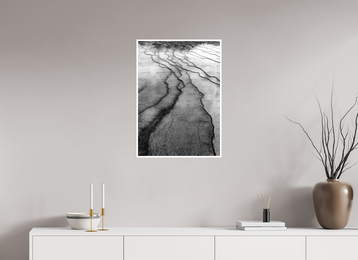 20 x 28″, Photo Print On Ilford Baryta Paper Yellowstone Hot Springs #2