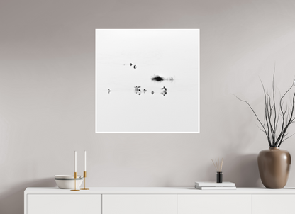 30 x 30″, Ilford B&W Photo Print Under Acrylic Glass The Gathering