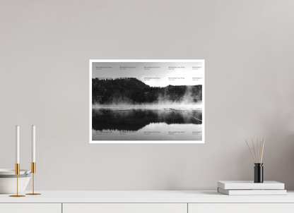 16.8 x 12″, Fine Art Print on Smooth Paper Yellowstone Hot Springs