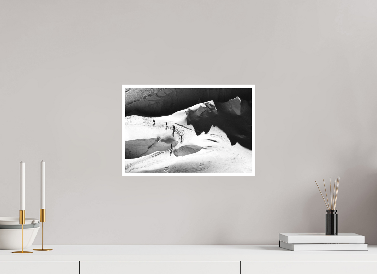 15 x 10″, Ilford B&W Photo Print Under Acrylic Glass Aiguille du Midi #3