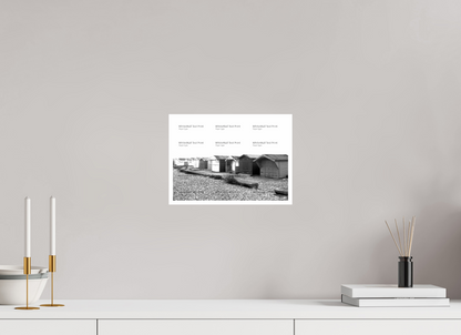 11.2 x 8″, Photo Print On Ilford Baryta Paper Beach Huts