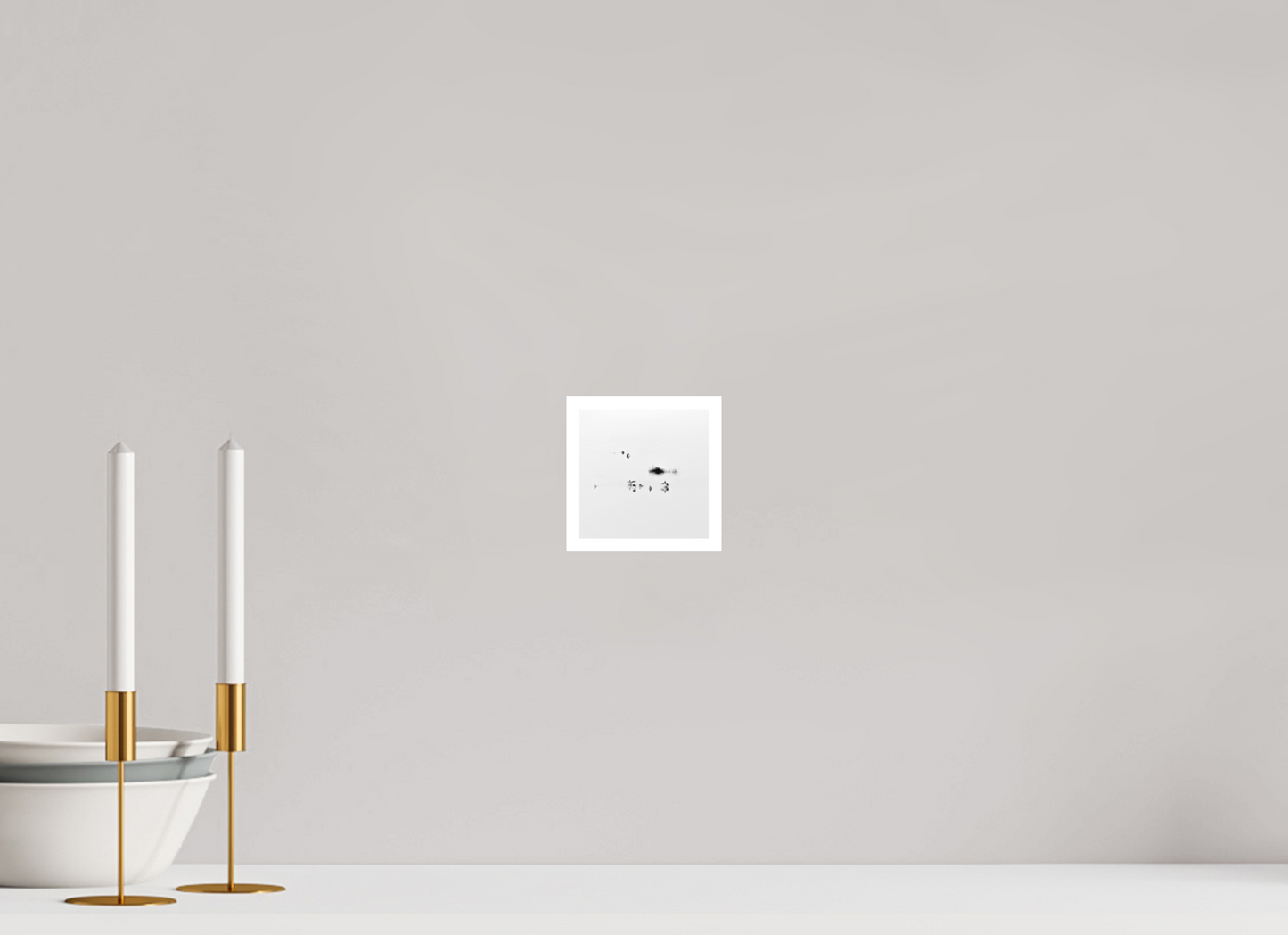 4 x 4″, Ilford B&W Photo Print Under Acrylic Glass The Gathering