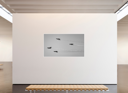 80 x 45″, Ilford B&W Photo Print Under Acrylic Glass Blue Angels #7