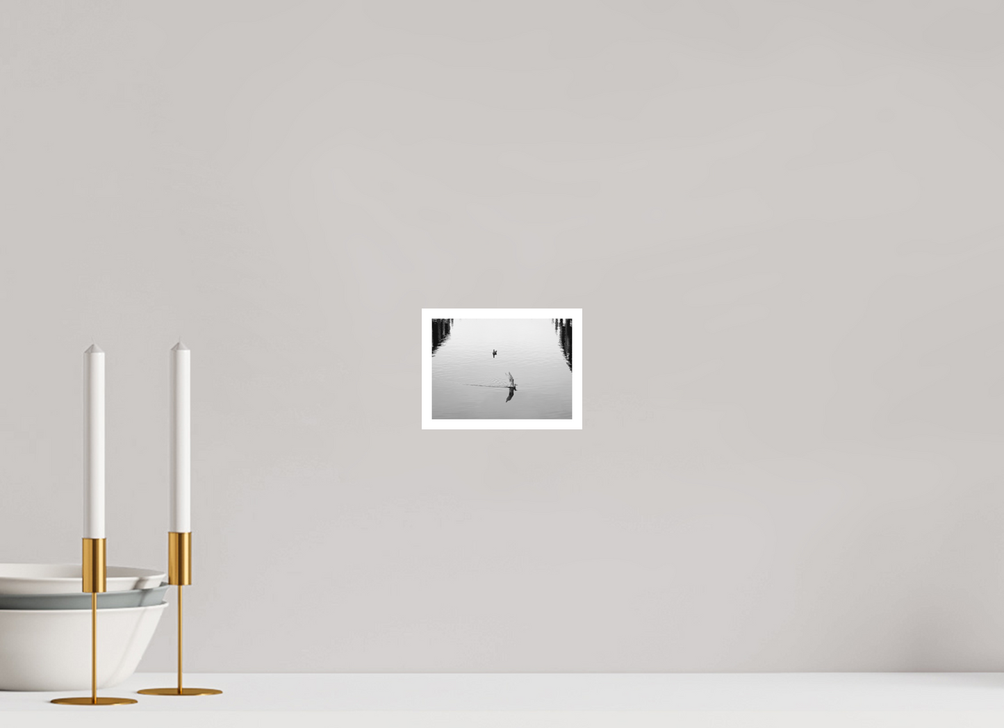 5.6 x 4″, Ilford B&W Photo Print Under Acrylic Glass Splashdown