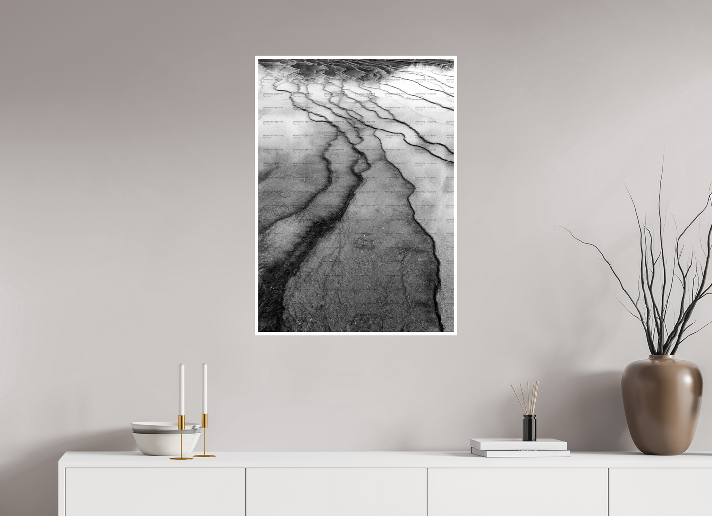 24 x 33.6″, Photo Print On Ilford Baryta Paper Yellowstone Hot Springs #2