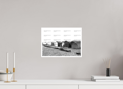 14 x 10″, Fine Art Print Beach Huts