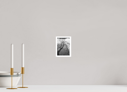 4 x 5.6″, Ilford B&W Photo Print Under Acrylic Glass Yellowstone Hot Springs #2