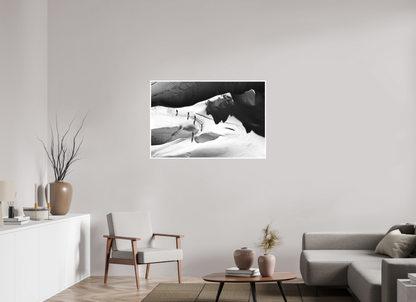 45 x 30″, Ilford B&W Photo Print Under Acrylic Glass Aiguille du Midi #3