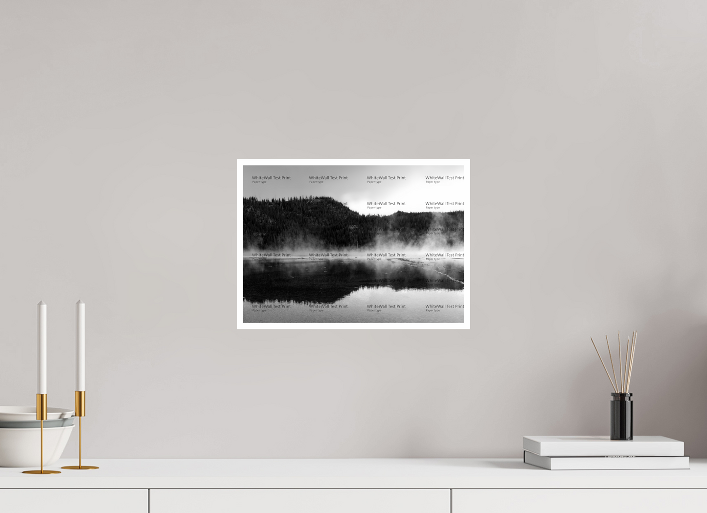 14 x 10″, Photo Print On Ilford Baryta Paper Yellowstone Hot Springs
