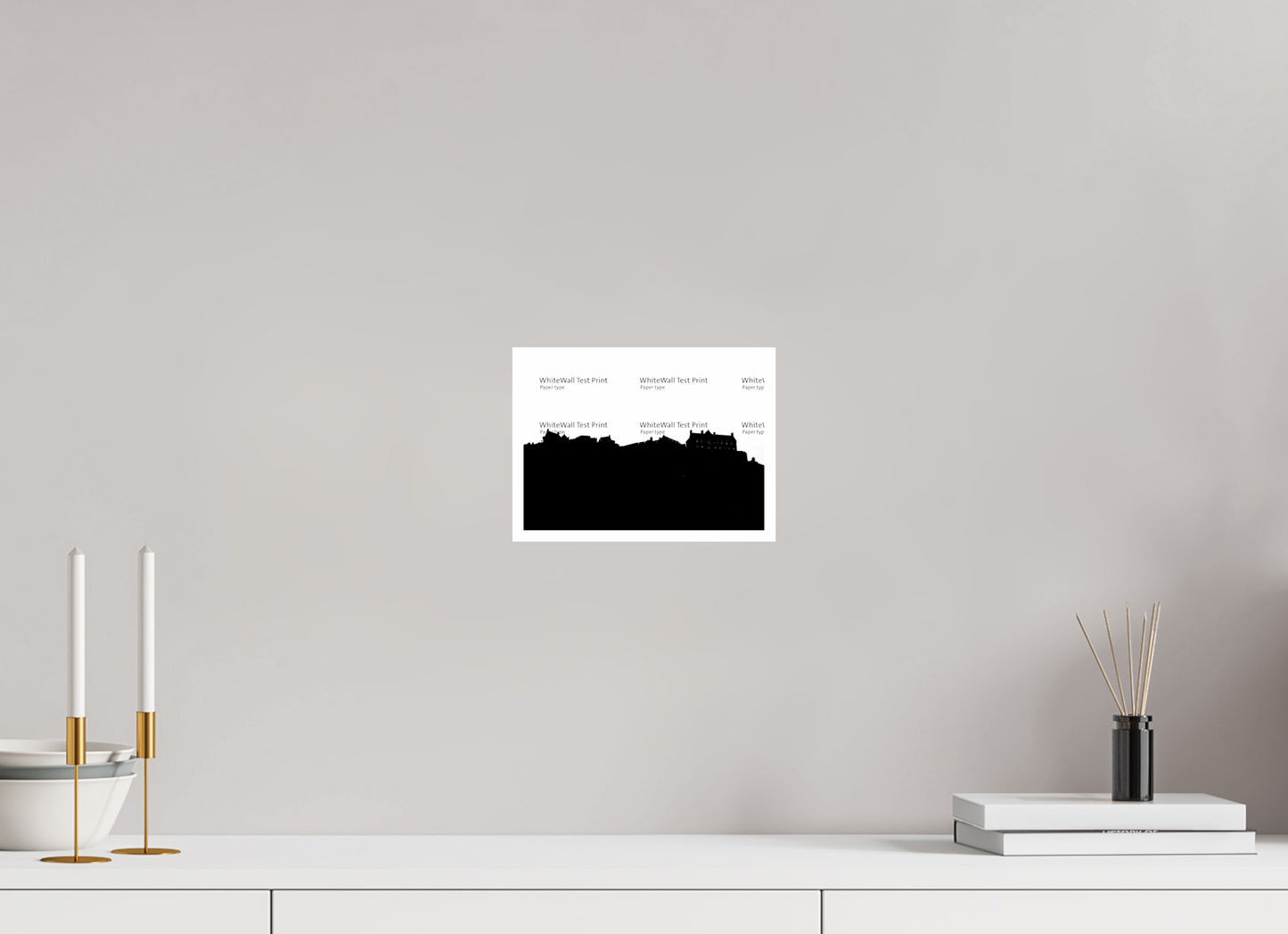 8.4 x 6″, Photo Print On Ilford Baryta Paper Edinburgh Castle Skyline