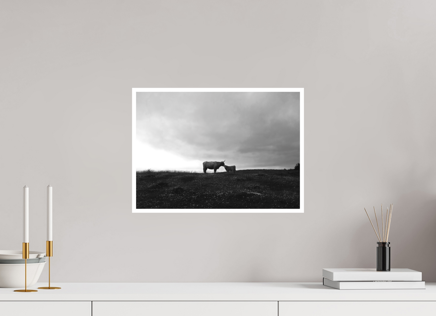 16.8 x 12″, Ilford B&W Photo Print Under Acrylic Glass Maternal Instinct