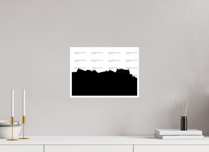 14 x 10″, Photo Print On Ilford Baryta Paper Edinburgh Castle Skyline