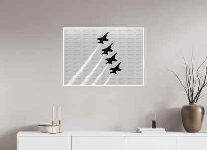 33.6 x 24″, Photo Print On Ilford Baryta Paper Blue Angels #12