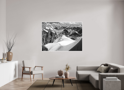 65.8 x 47″, Ilford B&W Photo Print Under Acrylic Glass Aiguille du Midi #4