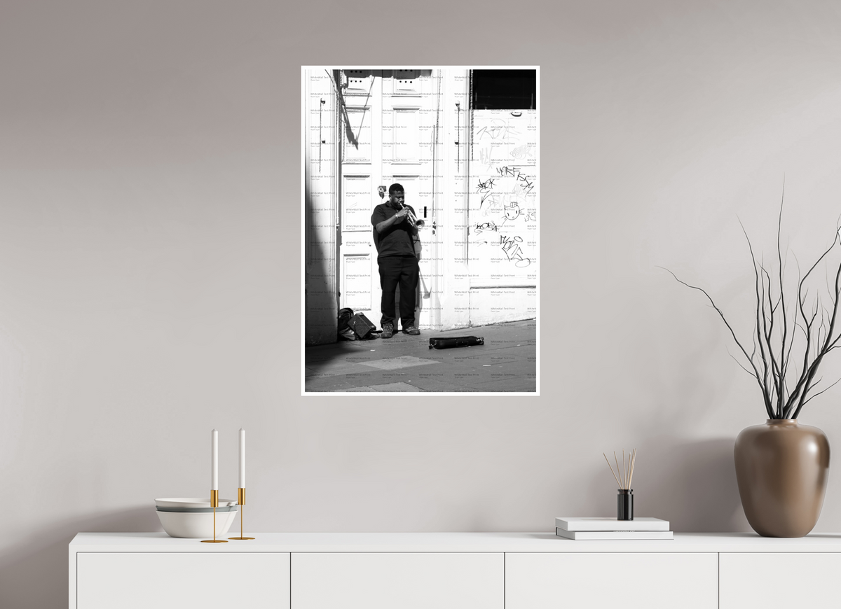 24 x 33.6″, Photo Print On Ilford Baryta Paper Blues Man