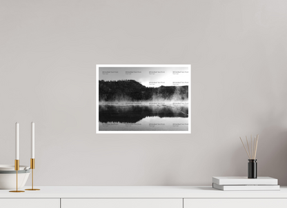 14 x 10″, Fine Art Print on Smooth Paper Yellowstone Hot Springs