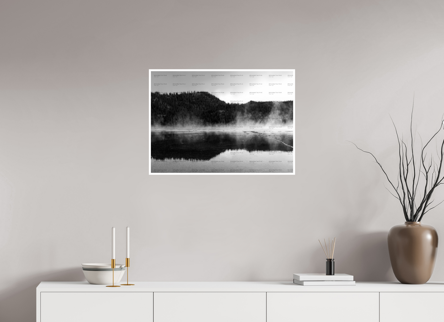 28 x 20″, Photo Print On Ilford Baryta Paper Yellowstone Hot Springs